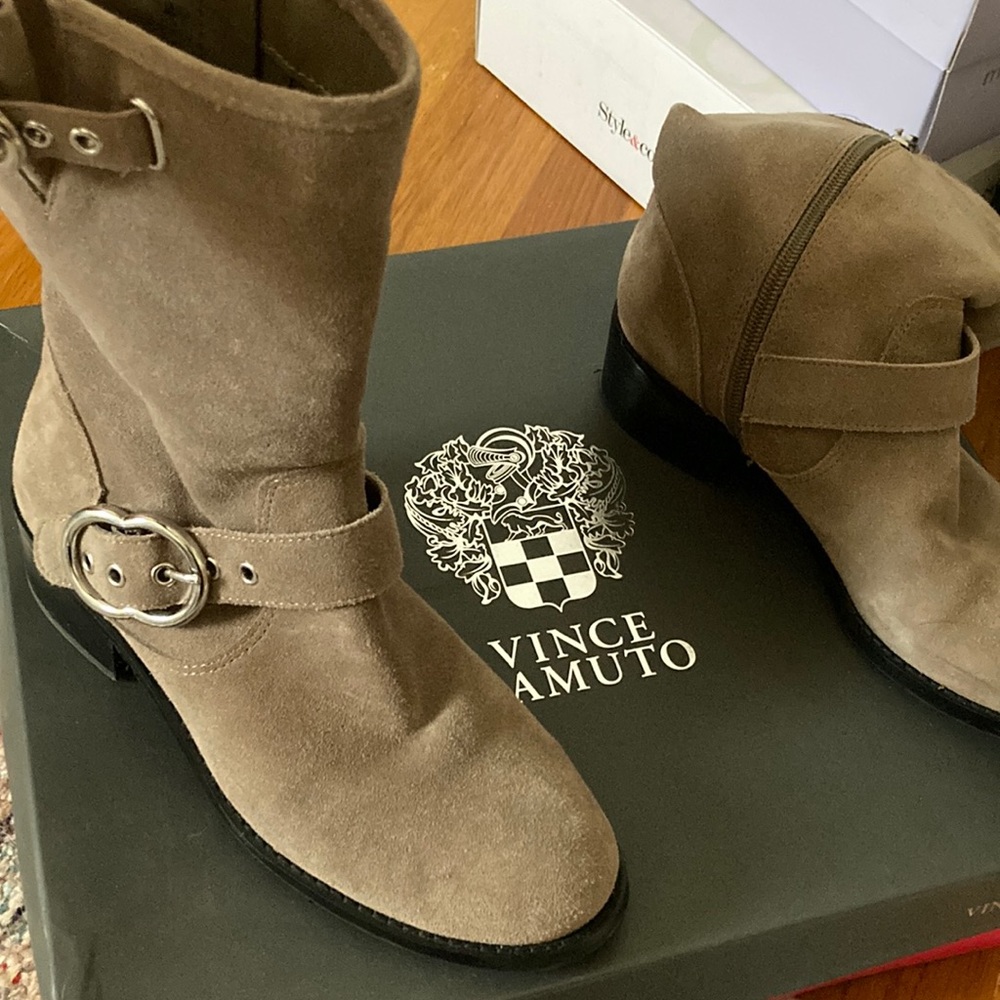 Vince Camuto suede ankle boots